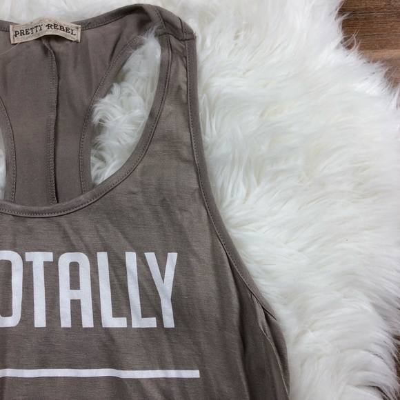 Pretty Rebel | I Totally Agree With Myself Tank M - Picture 5 of 8